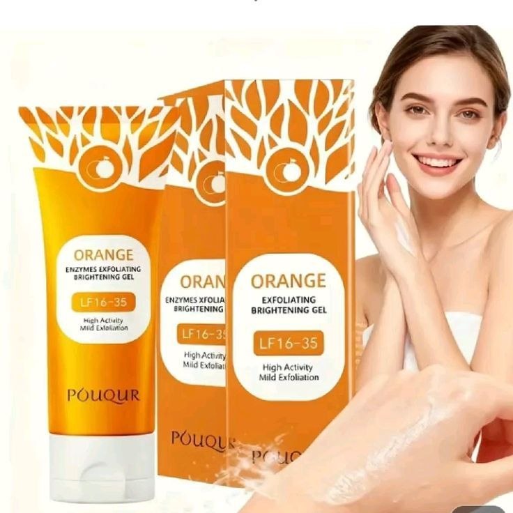 🍊 Révélez l’éclat naturel de votre peau avec le Gel Exfoliant aux Enzymes d’Orange