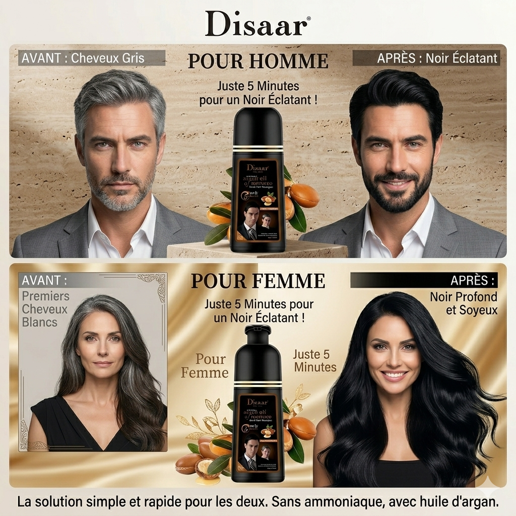 Shampooing Disaar – Soin Capillaire Anti-Pelliculaire, Cheveux Doux et Brillants
